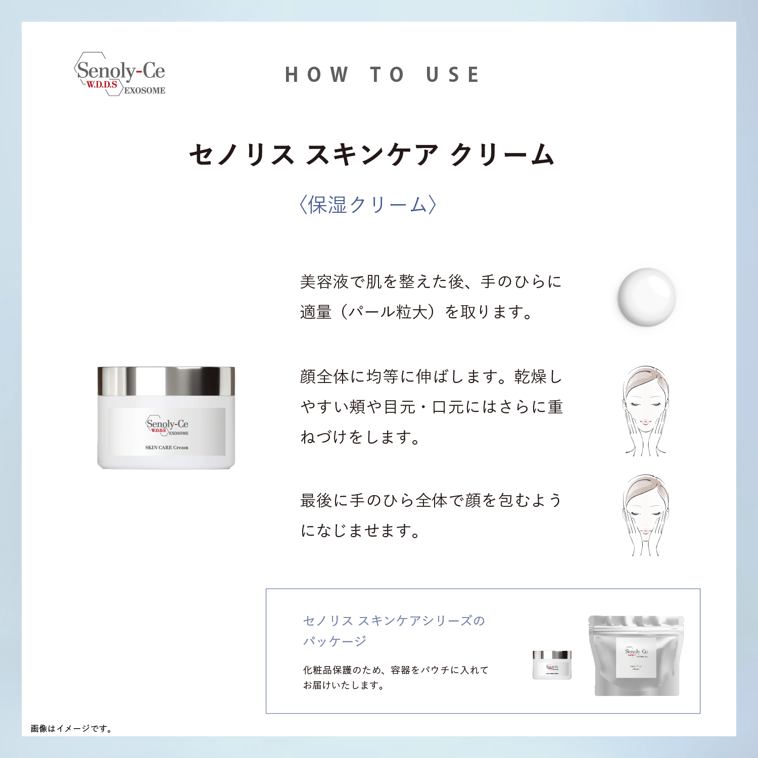 セノリス スキンケア クリーム の使い方